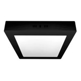 Panel Plafon Led 24w Cuadrado Negro Aplicar 6500k Macroled