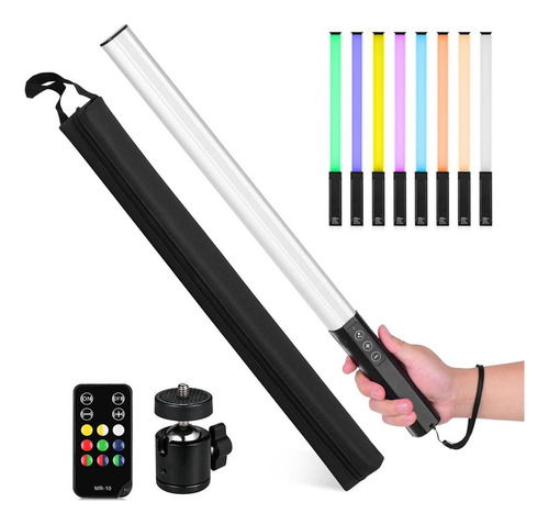 Kit Bastão De Led Rgb Preenchimento Controle Remoto + Tripé Cor Da Estrutura Sem Tripé 110v/220v