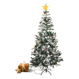 Árvore De Natal 1,80m Pinheiro Verde Nevado 611 Galhos Luxo