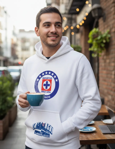 Sudadera Con Gorro Cruz Azul La Maquina