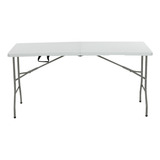 Mesa De Exterior Nojomo Ms10110 De Plástico/acero Color Blanco