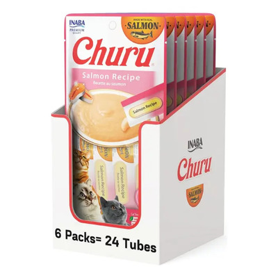 Inaba Churu Salmón Hecho Con Salmón Real 6 Bolsas De 4 Pieza | Envío gratis