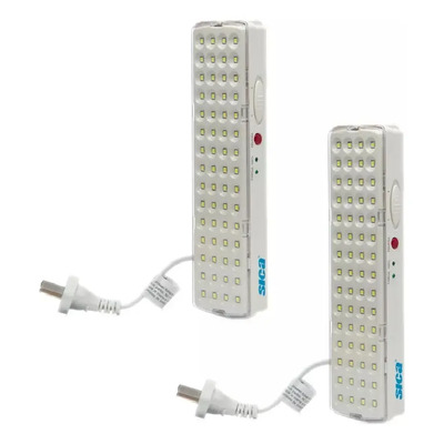 Luz Emergencia Sica 971141 60 Leds 5 hs Autonomía Pack X 2u color Blanco | MercadoLibre