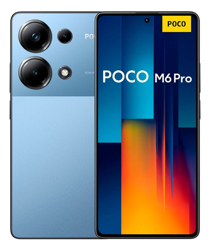 Celular Xiaomi Poco M6 Pro Nfc Dual Sim 256 Gb Azul 8 Gb Ram