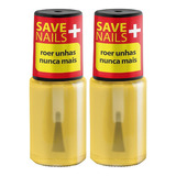 2 Unidades Do Esmalte Para Não Roer Unhas - Cora 9ml Save Nails Roer Unhas Nunca Mais