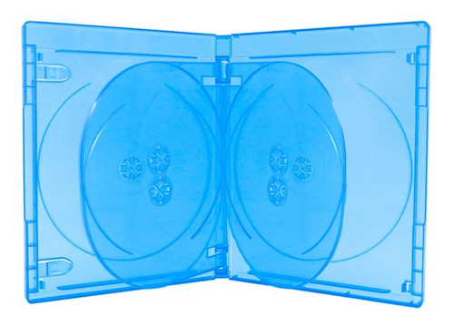 10 X Caja Blu Ray 21mm Sextuple 6 Discos Para Series