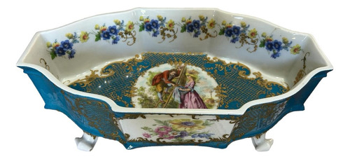 Centro De Mesa Porcelana Limoges France Año 1930 Antiguo