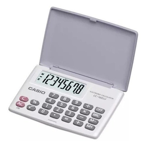 Calculadora Casio Lc160lv Mini Color Blanco