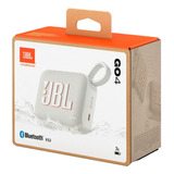 Bocina Portátil Jbl Go 4 Bluetooth Blanco.