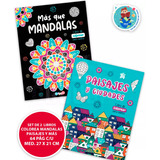 Set De 2 Libros Colorea Mandalas Paisajes Y Más