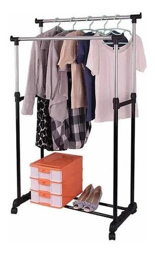 Perchero Rack Organizador De Ropa Armable Estante Movil