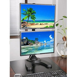 Soporte De Montaje De Monitor Lcd Doble Vertical Ezm Con