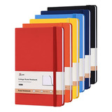 Cuadernos Para Zurdos Suin Cuadernos De Tapa Dura, 6 Paquete