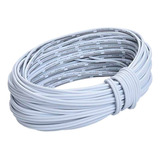 Cable Blanco De 1mm 18 Awg Para Tiras Luces Led X10m