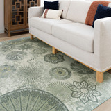 Mohawk Home Alexa - Alfombra Decorativa De Medallon Floral D