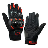 Guantes Protecciones Tipo Pro Biker Riding Tribe Rojo Yoyo