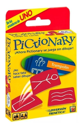 Pictionary Cartas Juego De Mesa Dibujo Niño Ruibal C