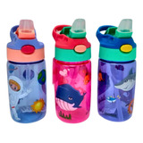 Garrafinha Agua Infantil Menino Menina Volta As Aulas 450ml