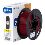 Filamento 3d Petg Grilon 3 Pet G 1.75 1kg Impresora 3d Color Rojo Clear