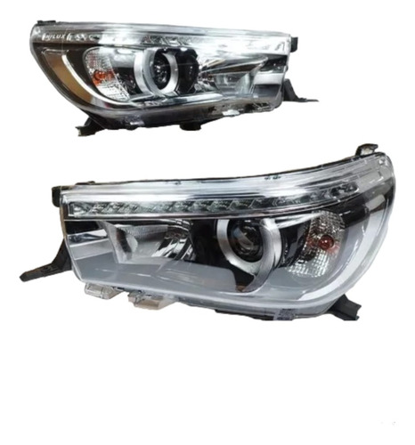 Farol  Toyota Hilux Com Led E Com Xenon 2016 2017 A 2019