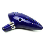 Ocarina De Porcelana Alto C De 12 Furos Com Suporte, Caixa D