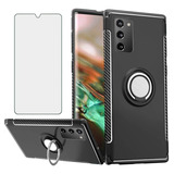 Funda Negra Para Galaxy Note 20 Con Protector De Pantalla