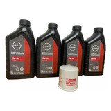 Aceite Sintetico Motor Api Sn 5w30 Nissan 4 Pzas. Y Filtro