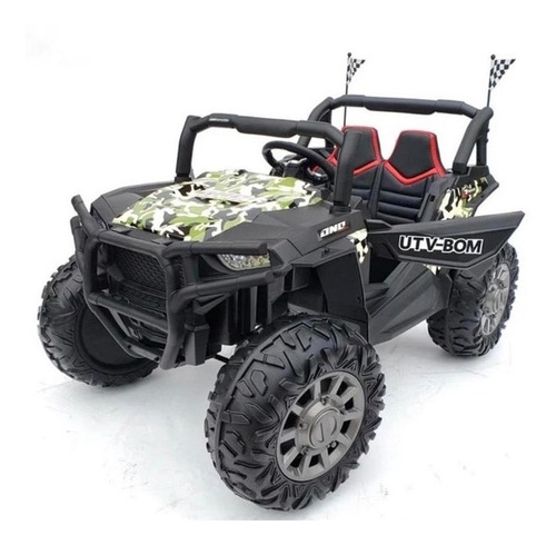 Auto A Bateria Polaris 4x4 Ruedas De Goma Luces Led 