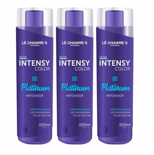 3 Intensy Color Lé Charmes Matizador Efeito Platinado 500ml