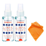 Limpa Telas 120ml Com Toalha De Microfibras 2 Frascos