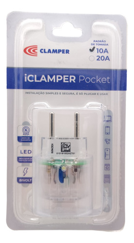 Benjamin Protetor Eletrônico Dps Clamper Pocket 2 Pinos 10a