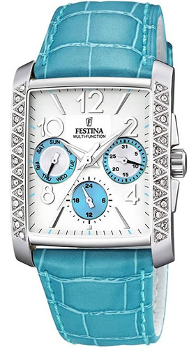 Reloj Festina F16524.b Para Mujer Cuero Multifuncion