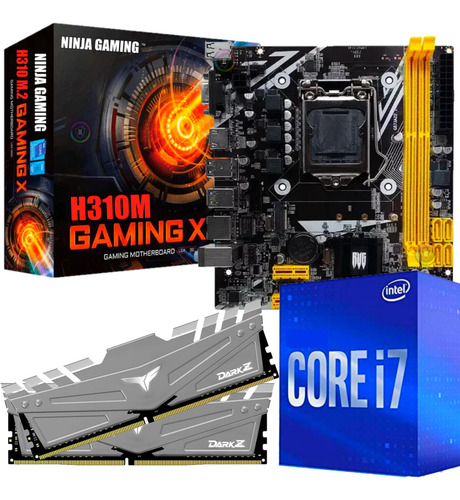 Kit Upgrade Ddr4 - I7 4.7ghz 9 Geração + H310 M.2 + 16gb Ram