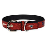 Pets First Collar Para Mascotas De Cuero Resistente Nfl New 