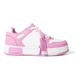 Zapatillas 47 Street Balk Blanco Rosa Mujer