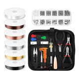 Kit De Herramientas Para Hacer Joyas, Alicates, Alambres,