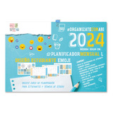 Planificador Mensual L 2024 Encolado Emoji Planner