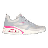 Tenis Mujer Skecherd Air Uno Revolution - Gris