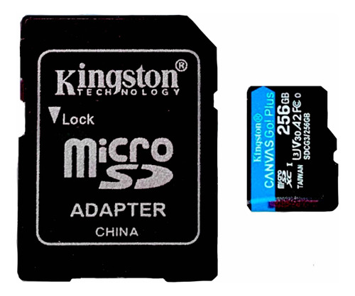 Cartão Memória Micro Sd Kingston Canvas Go 256gb 4k 170mb/s