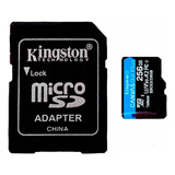 Cartão Memória Micro Sd Kingston Canvas Go 256gb 4k 170mb/s