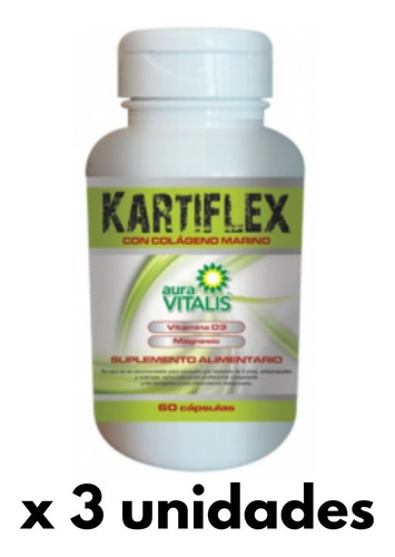 Kartiflex Capsulas Para 3 Meses Colageno (180 Capsulas)