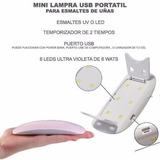 Cabina Led Secador De Uñas Sun Mini Manicuria Usb