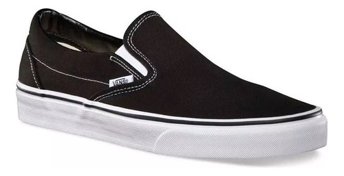 Tenis Slip On Negro Blanco