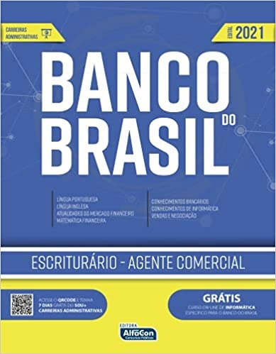 Livro Apostila Banco Do Brasil - Escriturário - Agente Comercial / Edital 2021 - Editora Alfacon [2021]