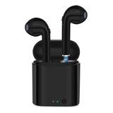 Auriculares Inalámbricos Bluetooth I7s Tws Para iPhone Android, Color Negro, Color De Luz Coloreada