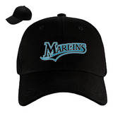 Gorra Dril Cerrada Miami Marlins Beisbol Baseball Hombre Pht