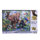 Puzzle Rompecabezas Junior Jungle Prime 3d 100 Piezas