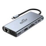 Hub Usb Tipo C Macbook Hdmi 4k Gigabit Rj45 Adaptador 11 A 1