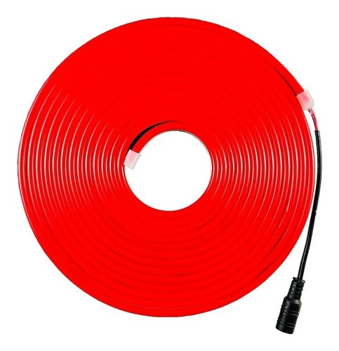 Neon Flex Rollo 5m 12v Ip68 Sumergible Rojo Sin Driver 5.5mm