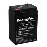 Bateria Vrla  Agm Eac-6std4,5  6v 4,5 Ah Energy-ac